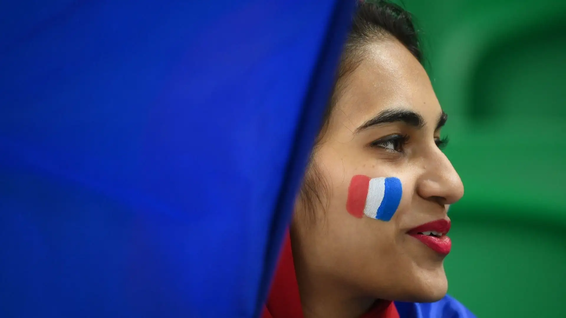 Una tifosa francese