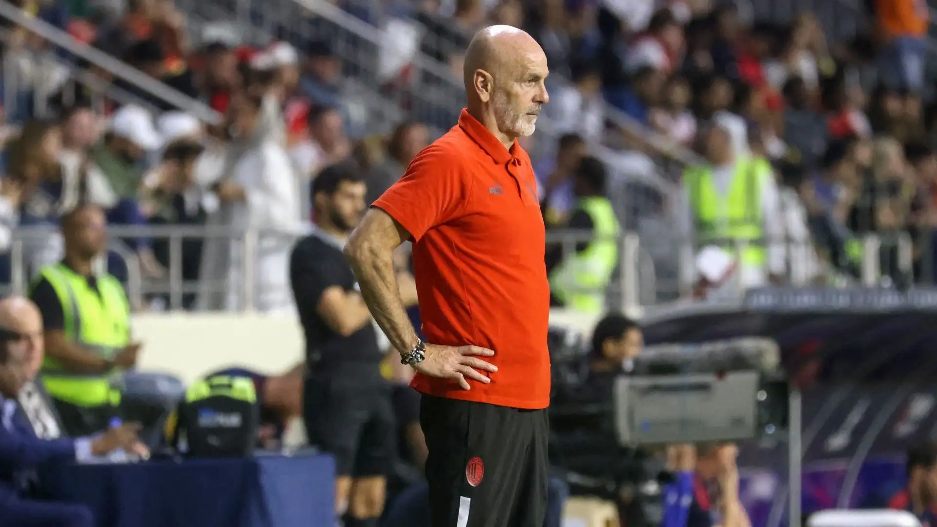 L'allenatore del Milan, Stefano Pioli