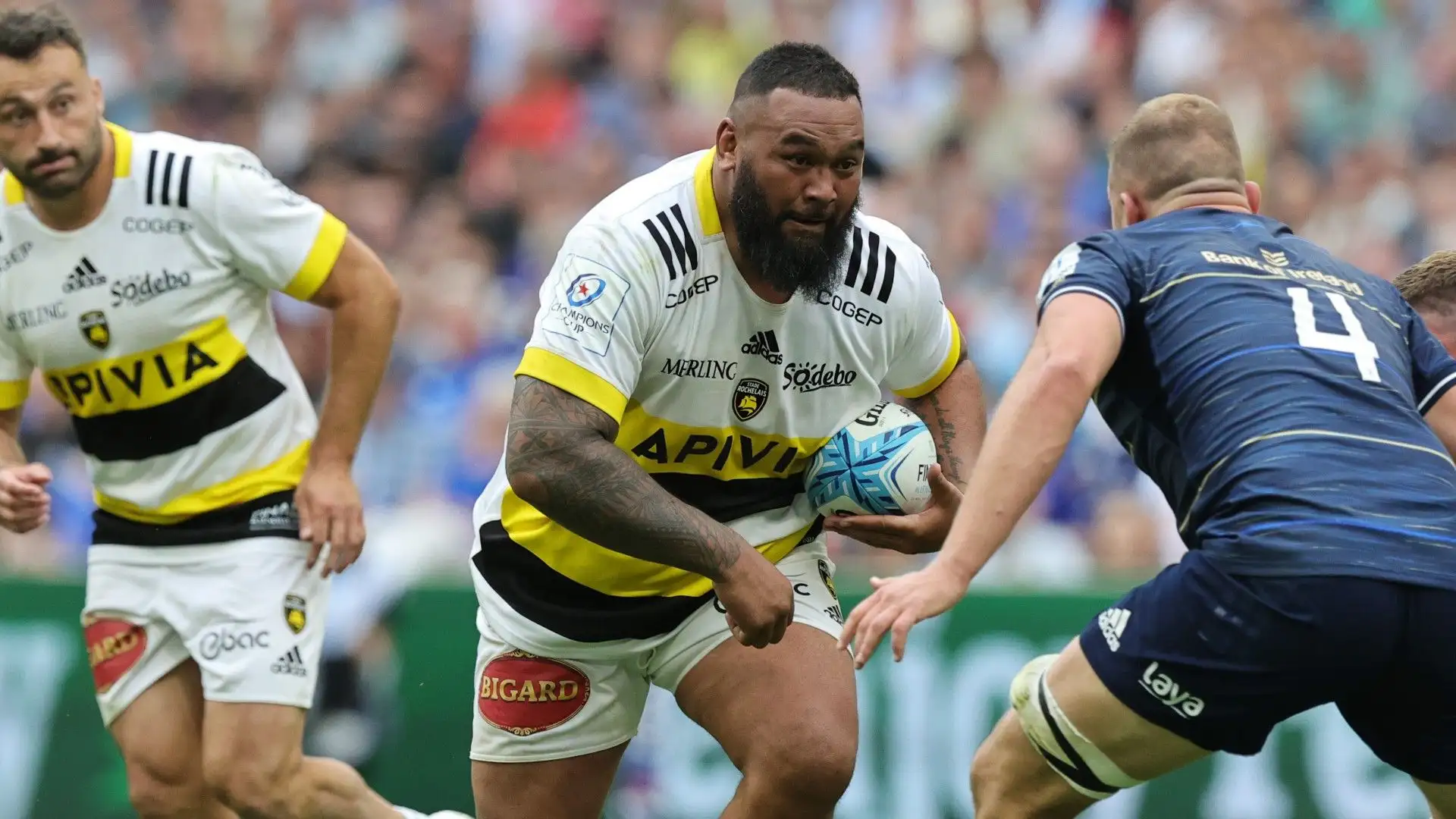 Il rugbista è un gigante
