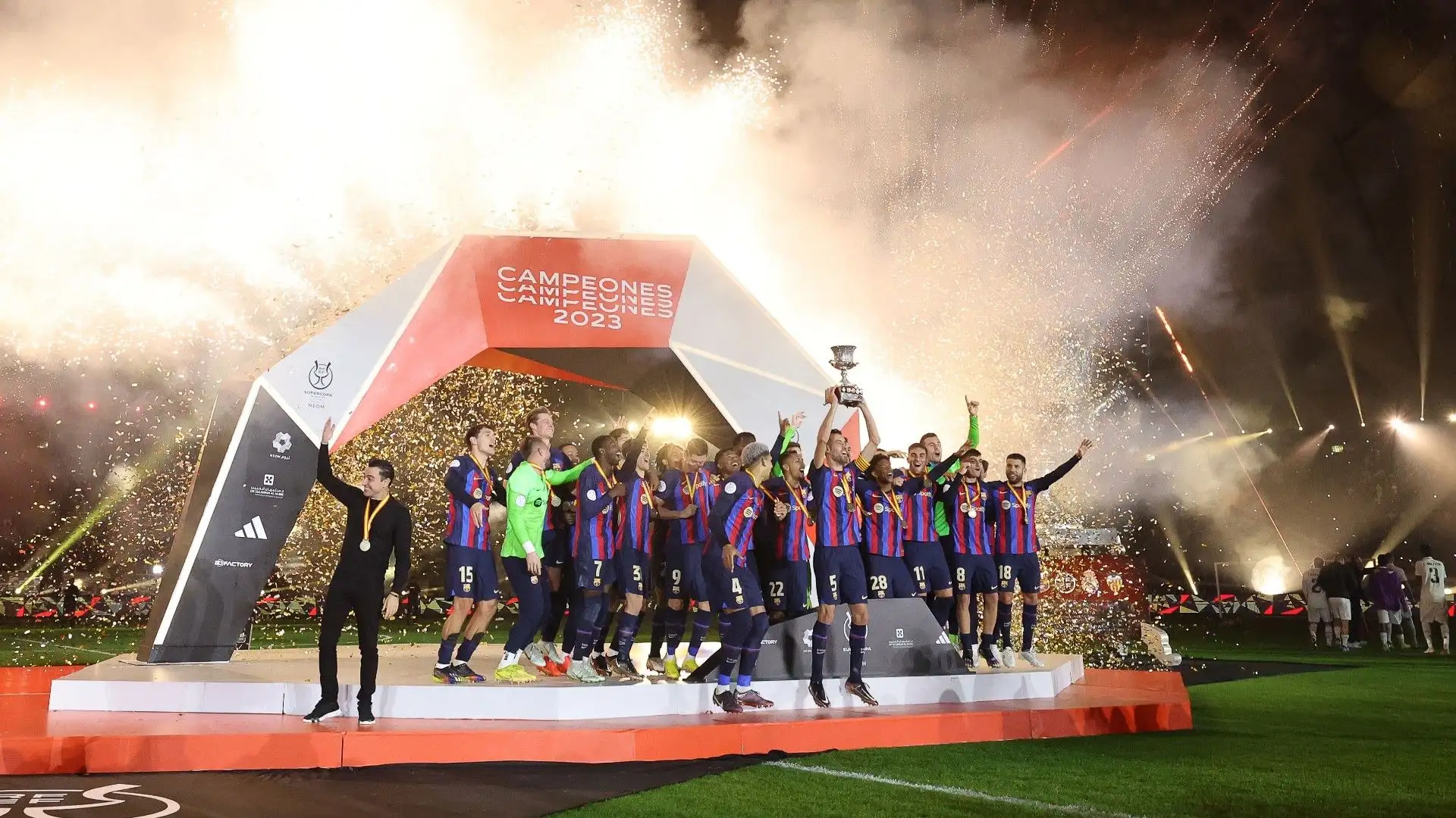 Una super festa è stata organizzata nello stadio