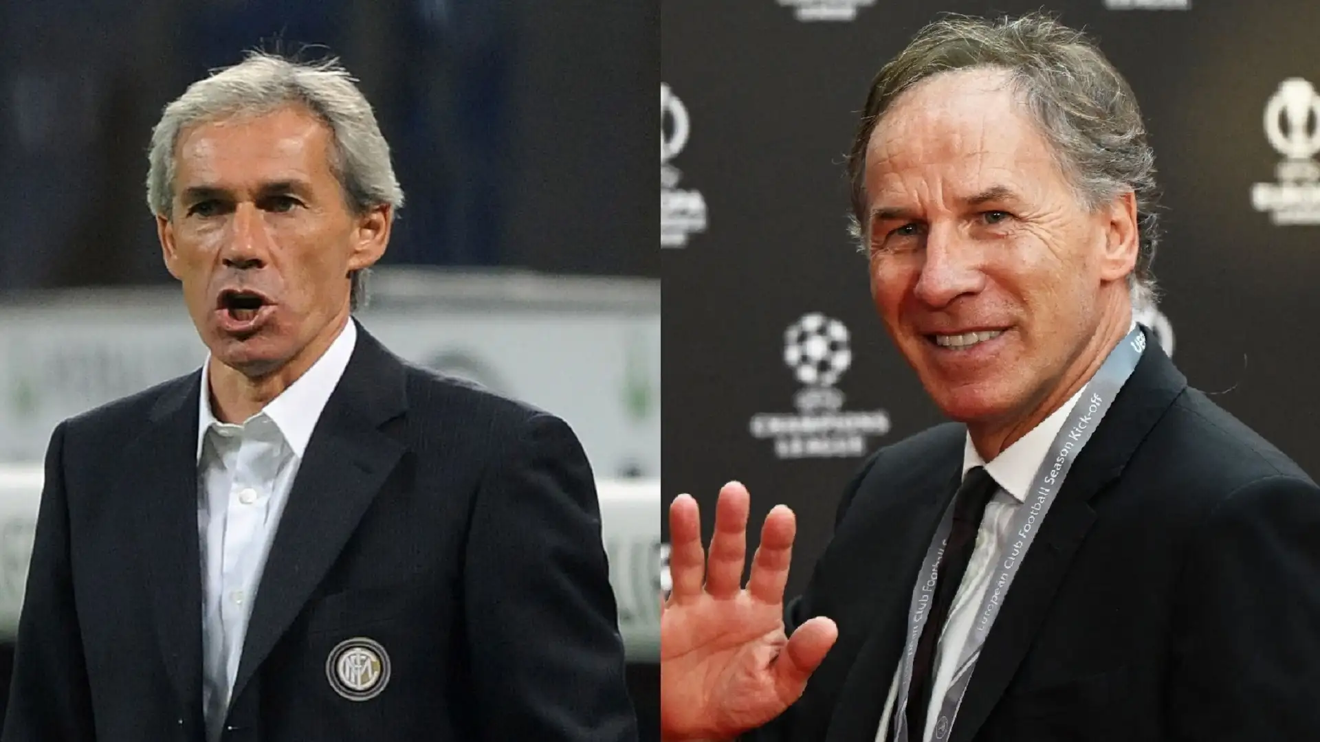 Giuseppe Baresi (Inter, Modena) e Franco Baresi (Milan)