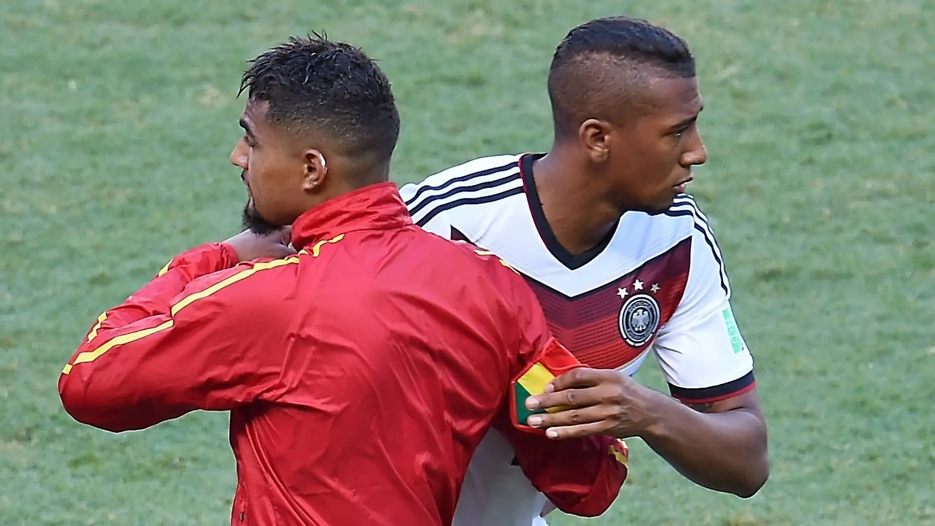 Kevin-Prince Boateng (Milan, Schalke) e Jerome Boateng (Amburgo, Bayern Monaco)
