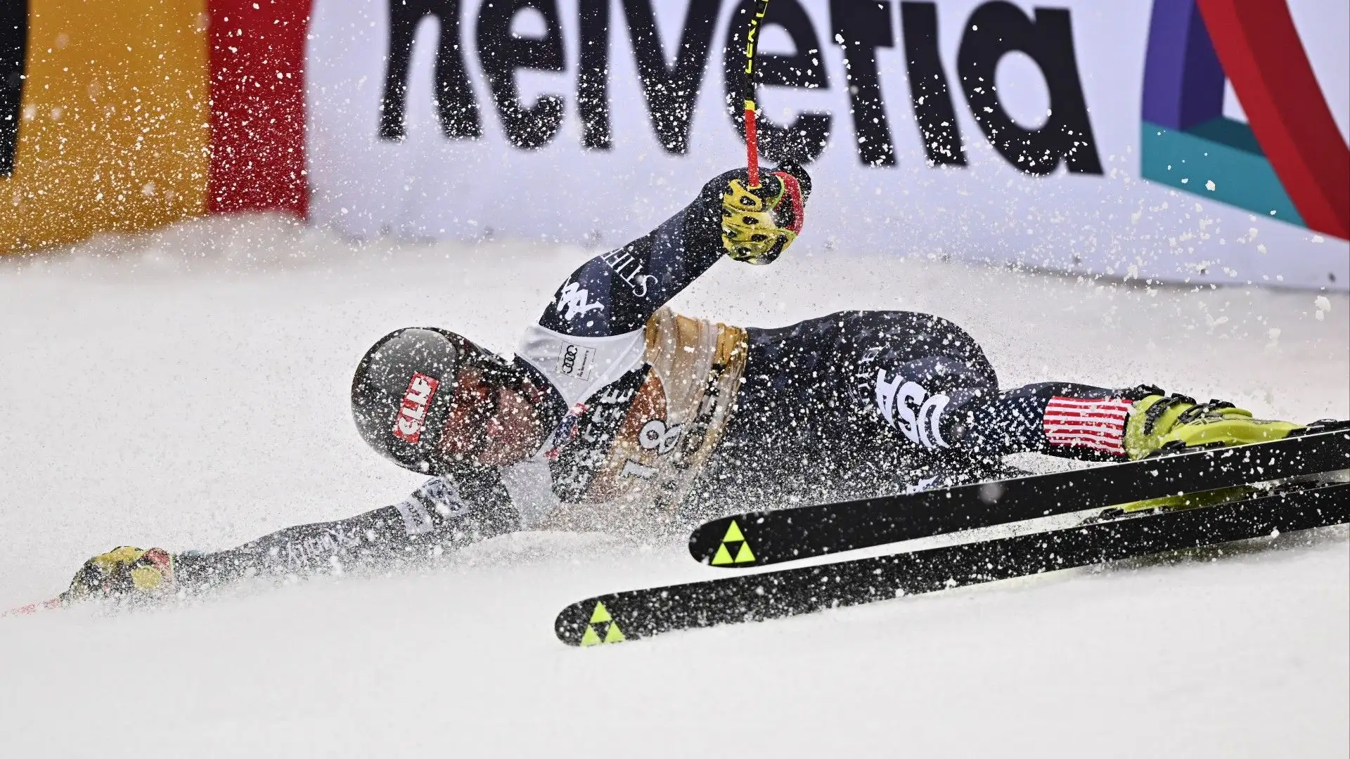 Una brutta caduta per l'atleta di Truckee