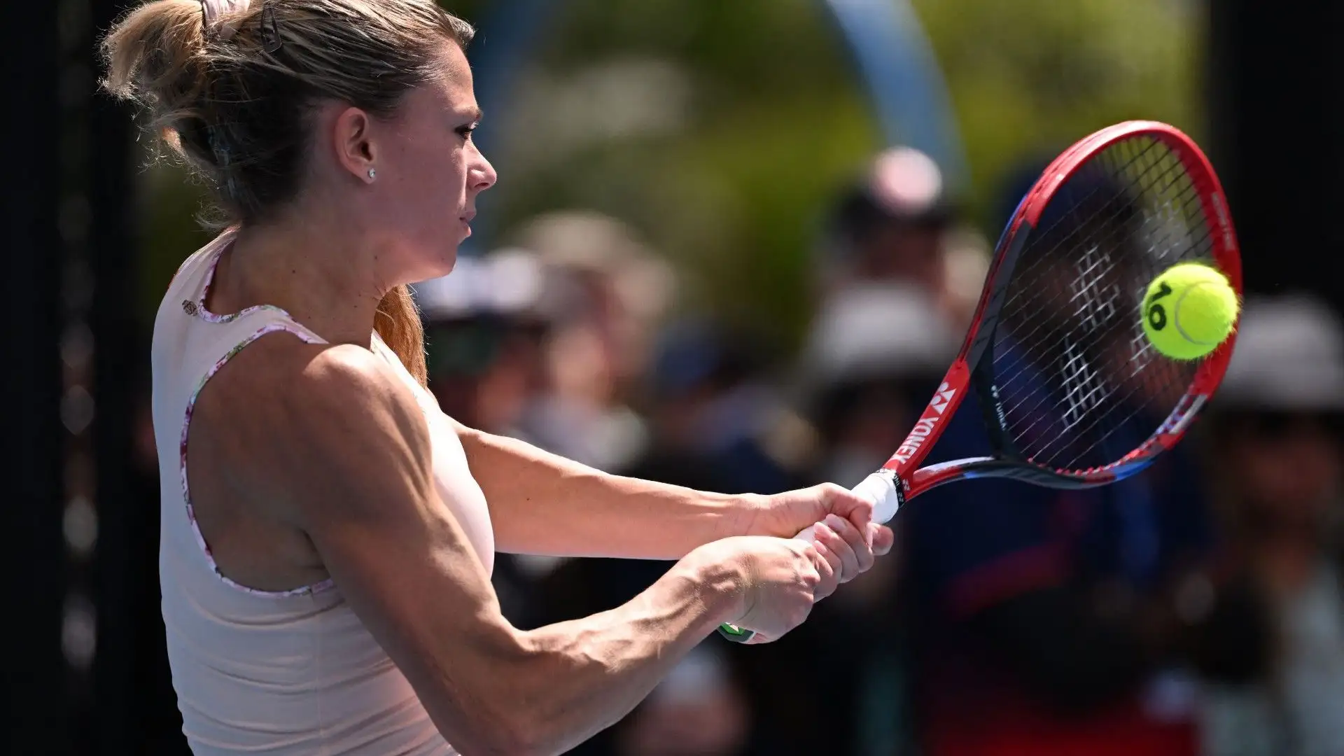 E' una tennista potente la marchigiana