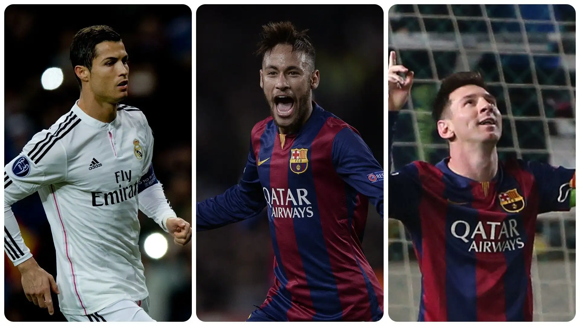 2014/15 Cristiano Ronaldo (Real Madrid) 10 gol in 12 partite, Neymar (Barcellona) 10 gol in 12 presenze, Lionel Messi (Barcellona) 10 gol in 13 presenze
