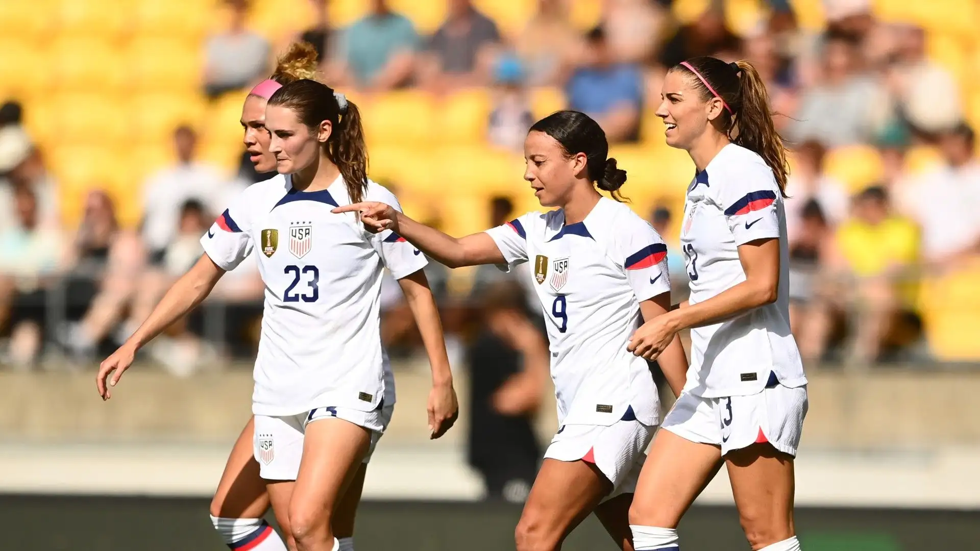 I gol sono stati segnati da Alex Morgan, Lynn Williams e Mallory Swanson (2)