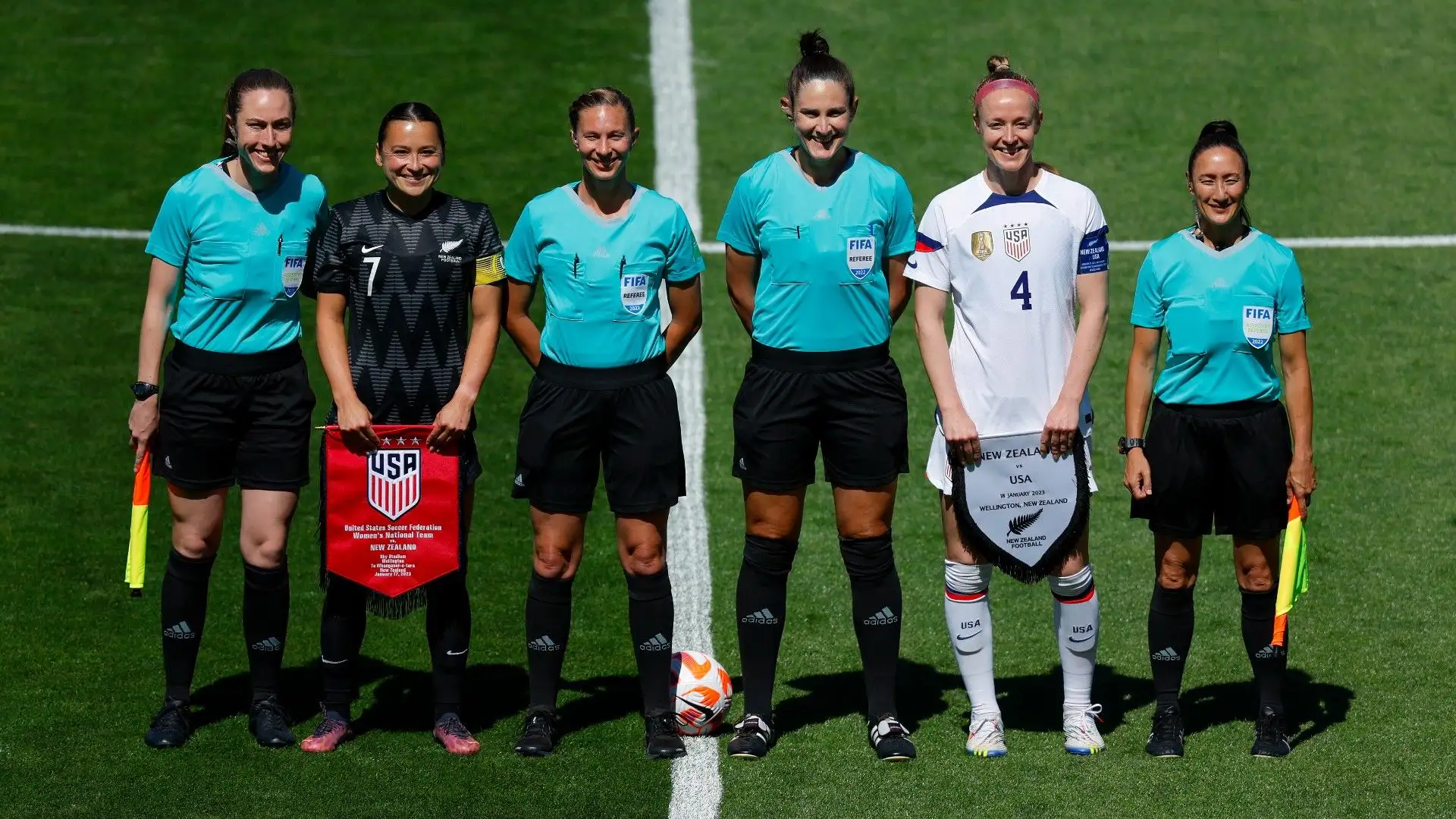 Una bellissima immagine fatta prima dell'inizio della partita