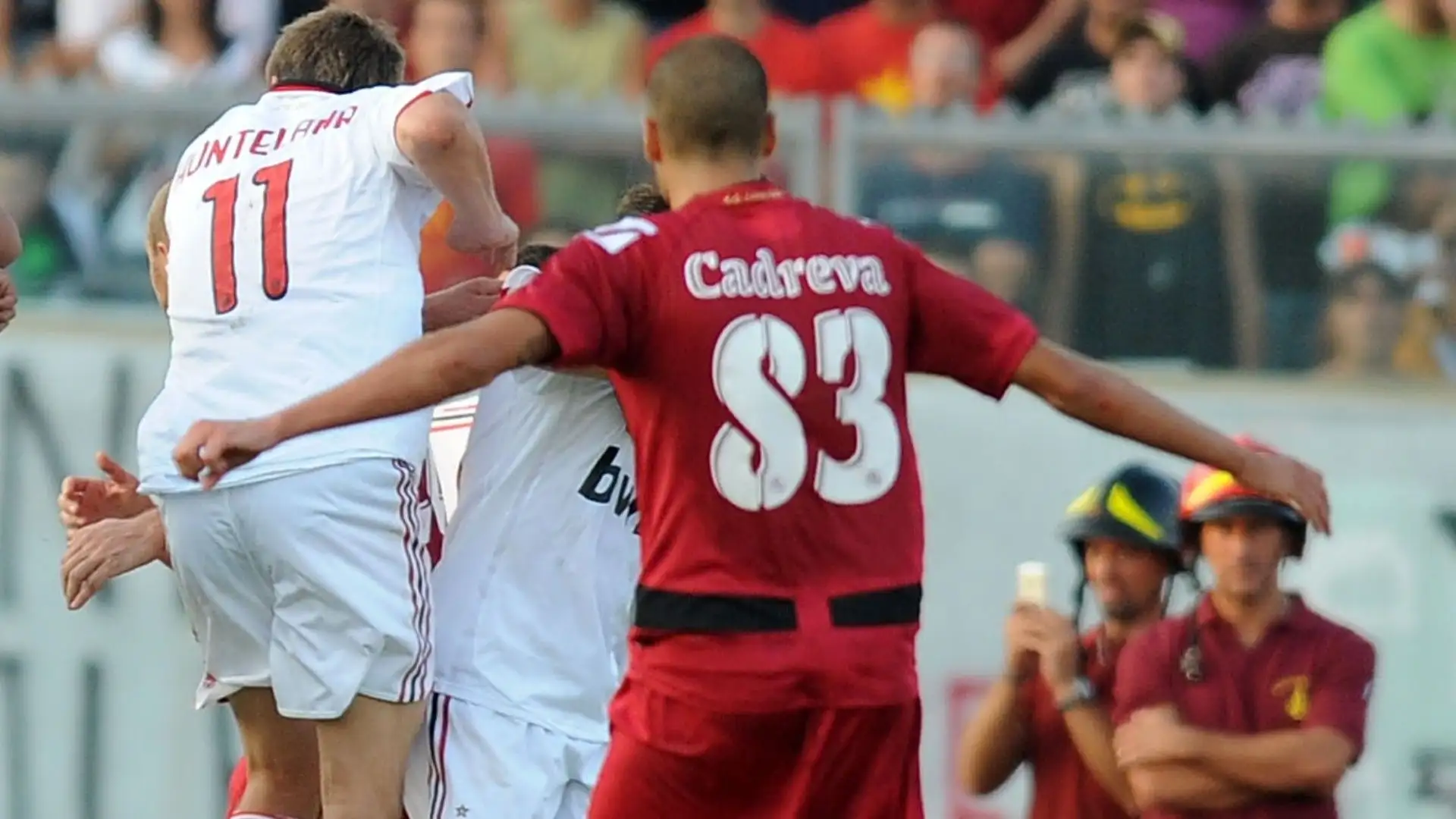 Nel dicembre 2009 Anttonio Candreva ha giocato con la maglia su cui c'era Cadreva. Mancava una n