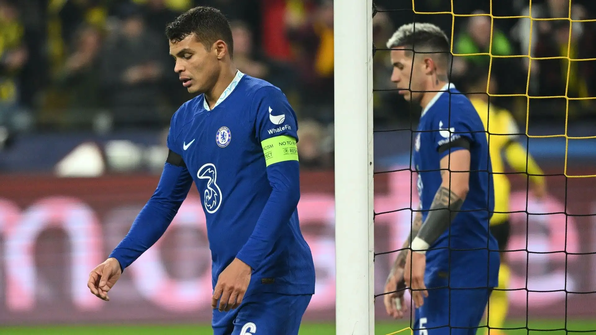 A Thiago Silva è stato annullato un gol per fallo di mano