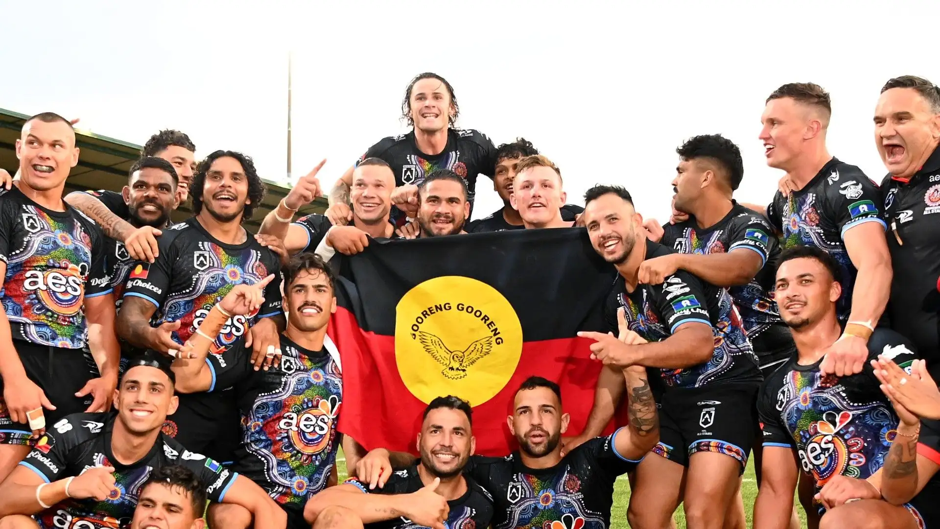 Ecco gli Indigenous All Stars che festeggiano