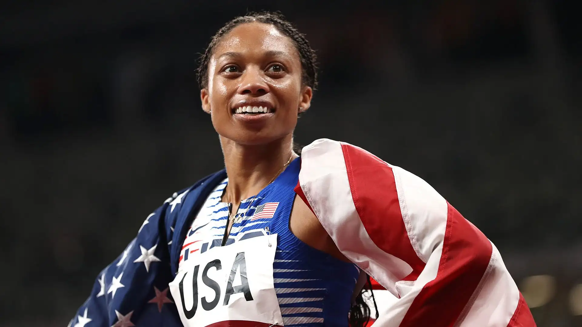 Allyson Felix ha anche vinto la medaglia d'oro nella staffetta 4x100 metri ai Giochi Olimpici di Londra e di Rio de Janeiro
