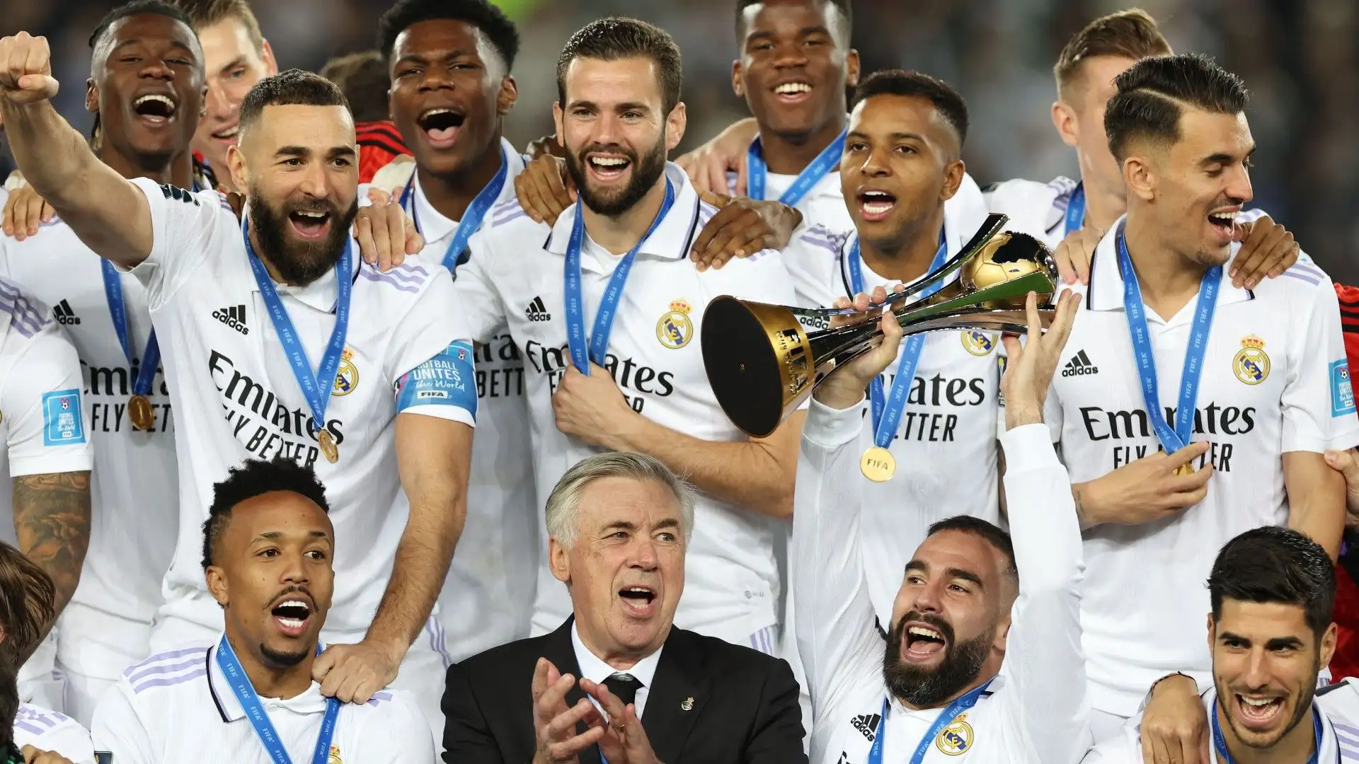 La formazione allenata da Ancelotti ha battuto l'Al Hilal per 5-3