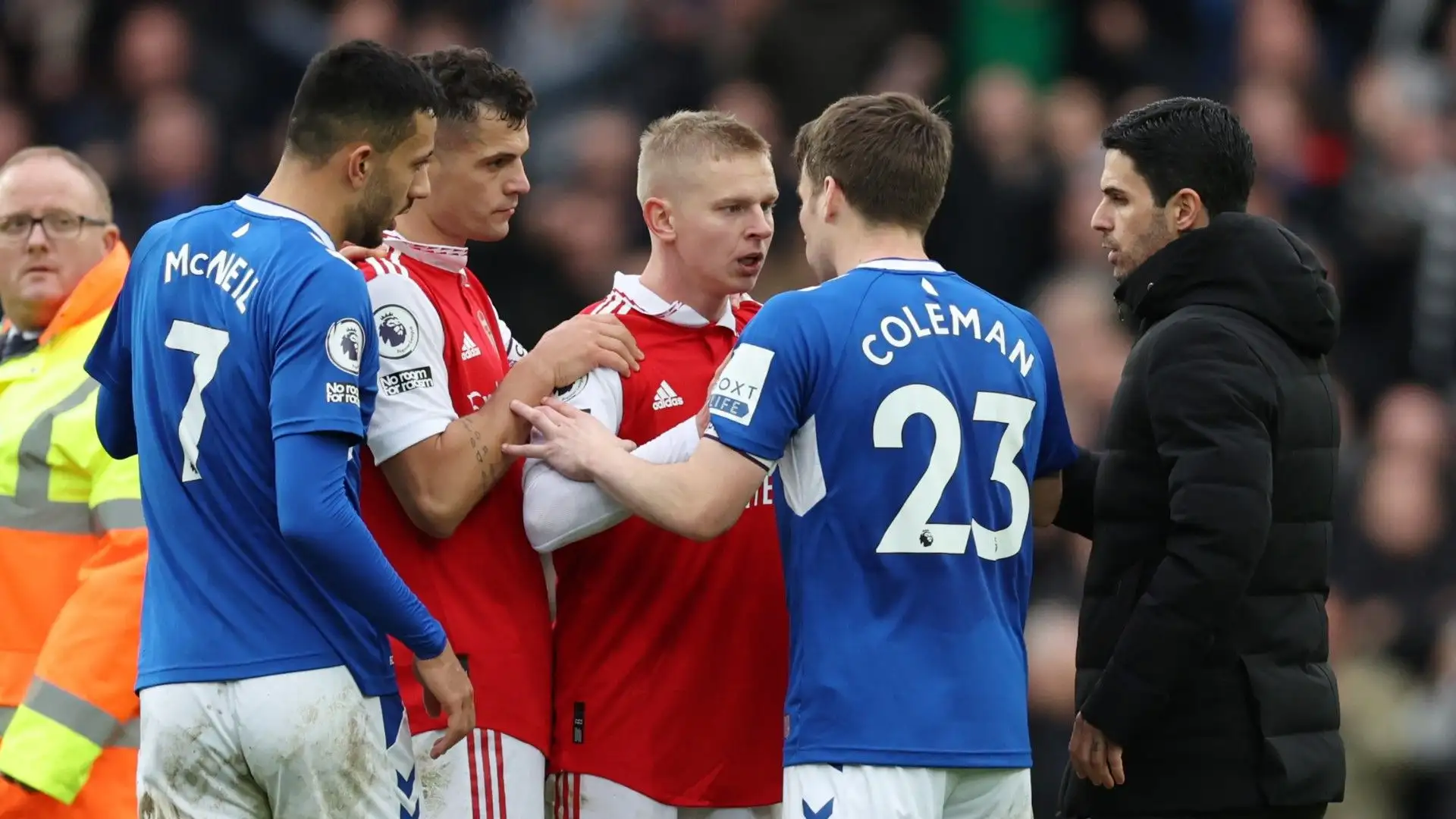 Il calciatore dell'Arsenal si è molto arrabbiato durante la sfida tra Arsenal e Everton