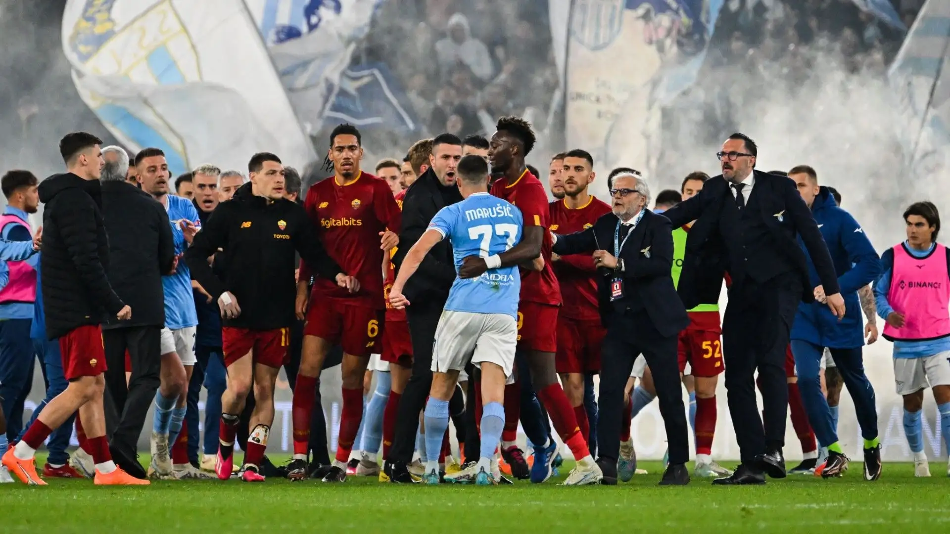 Marusic e Cristante sono stati espulsi dall'arbitro