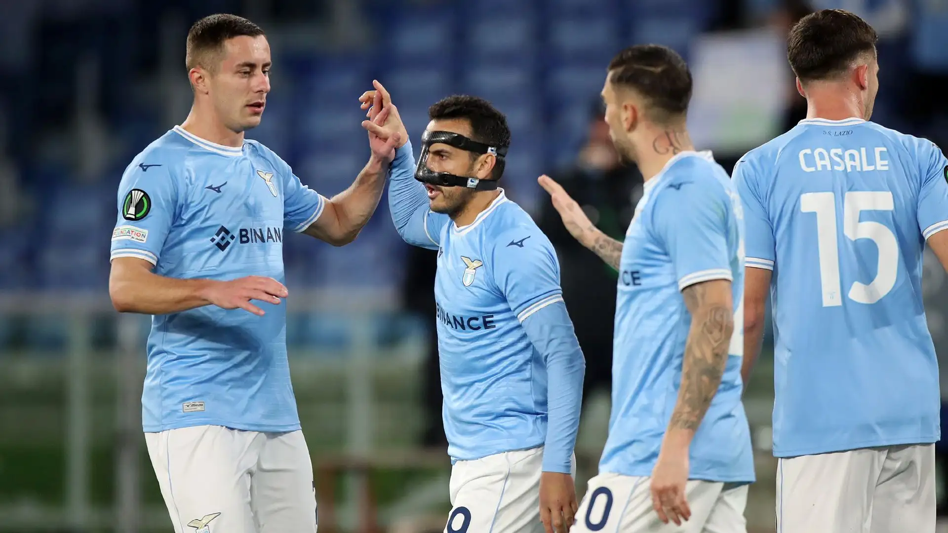 I biancocelesti sono passati in vantaggio con Pedro.