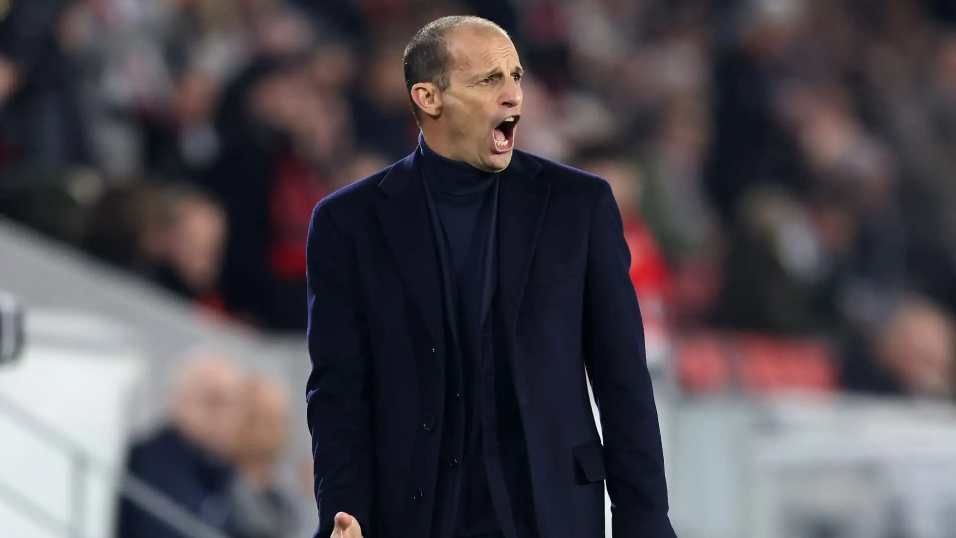 Dopo l'ennesimo errore dei suoi, Allegri si è infuriato a bordo campo