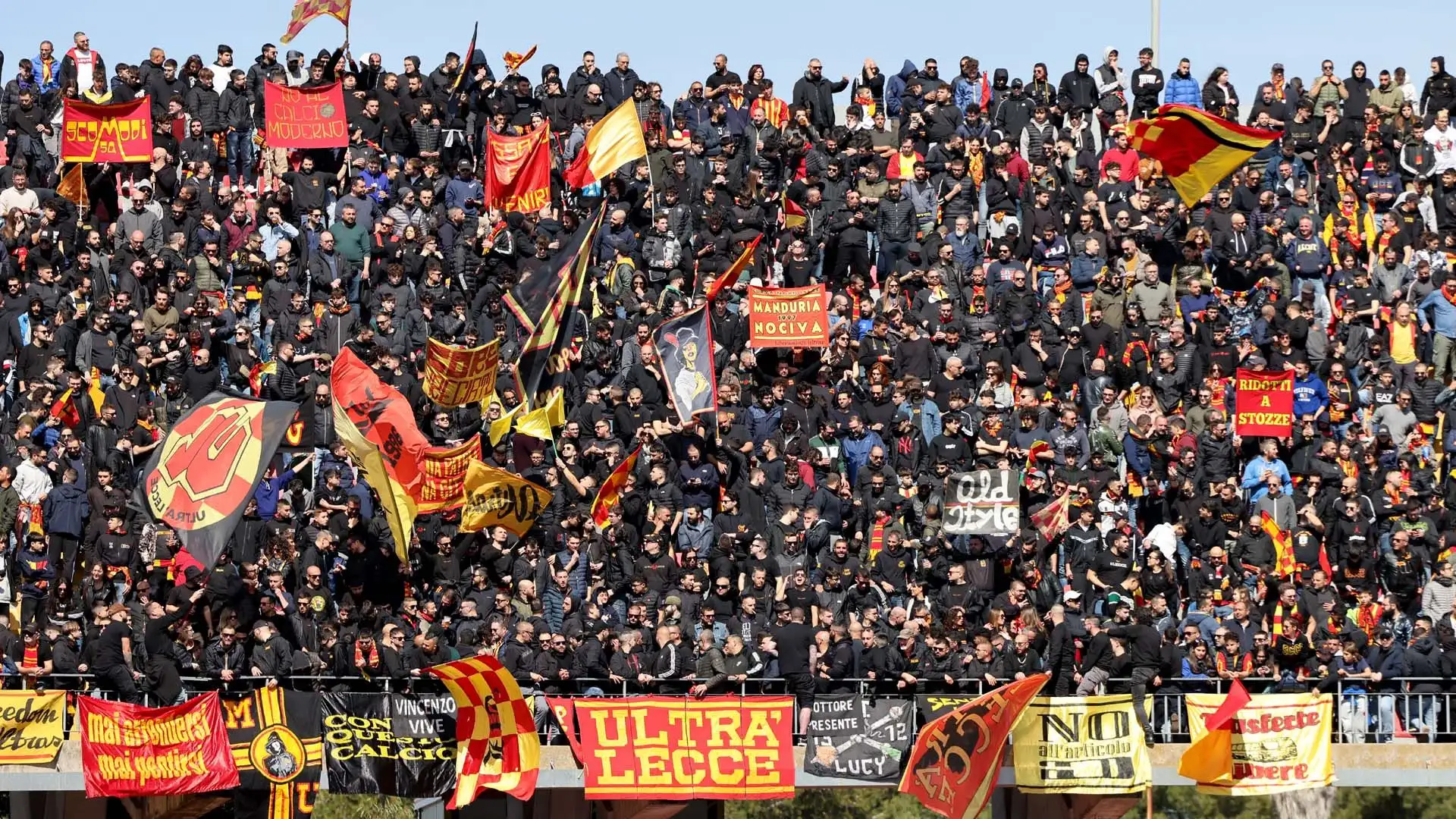 La sempre appassionata tifoseria del Lecce
