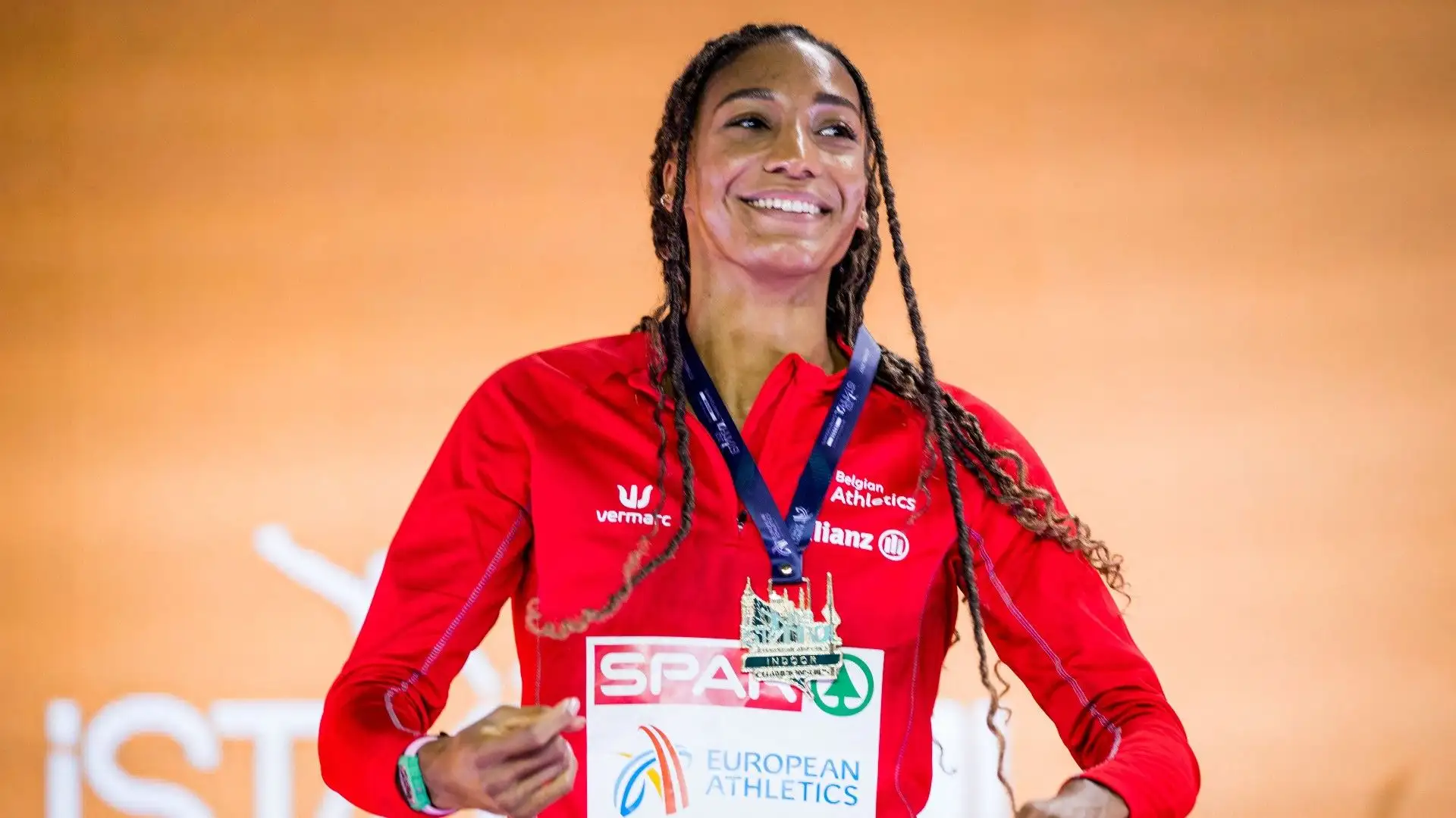 Nafissatou al momento della premiazione