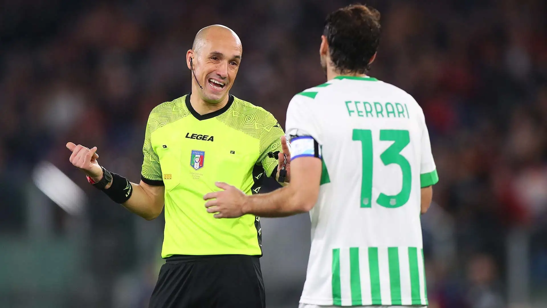 Qui l'arbitro romagnolo si chiarisce con Ferrari