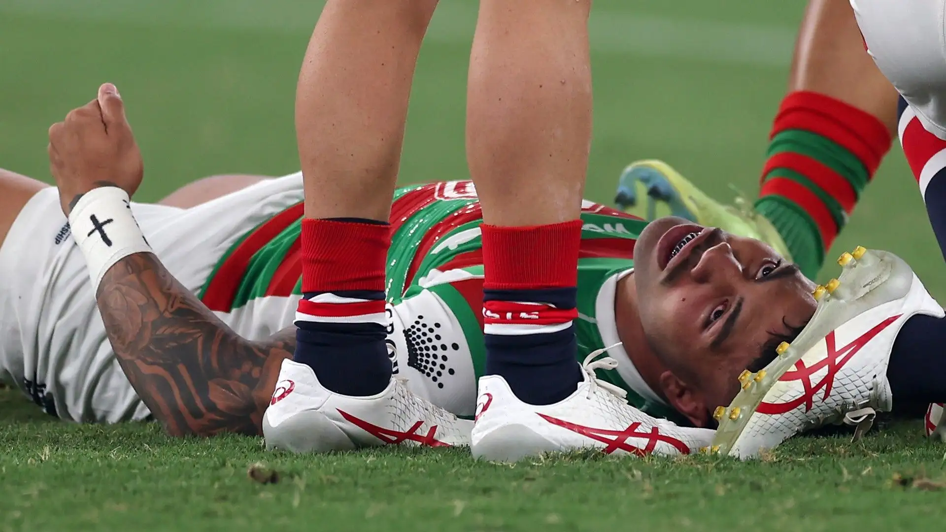 La partita è stata sospesa per diversi minuti