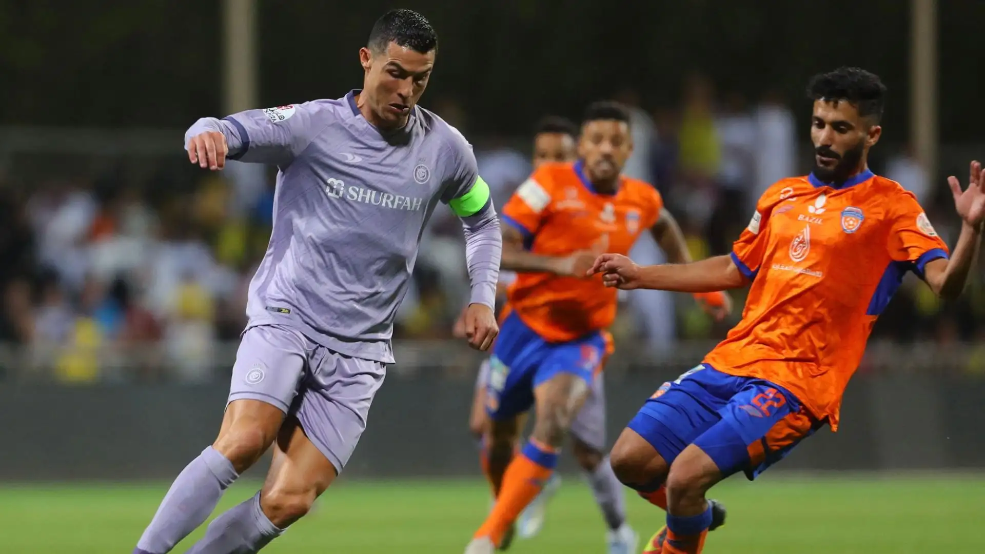 Durante la gara Ronaldo ha faticato a a dialogare con i compagni