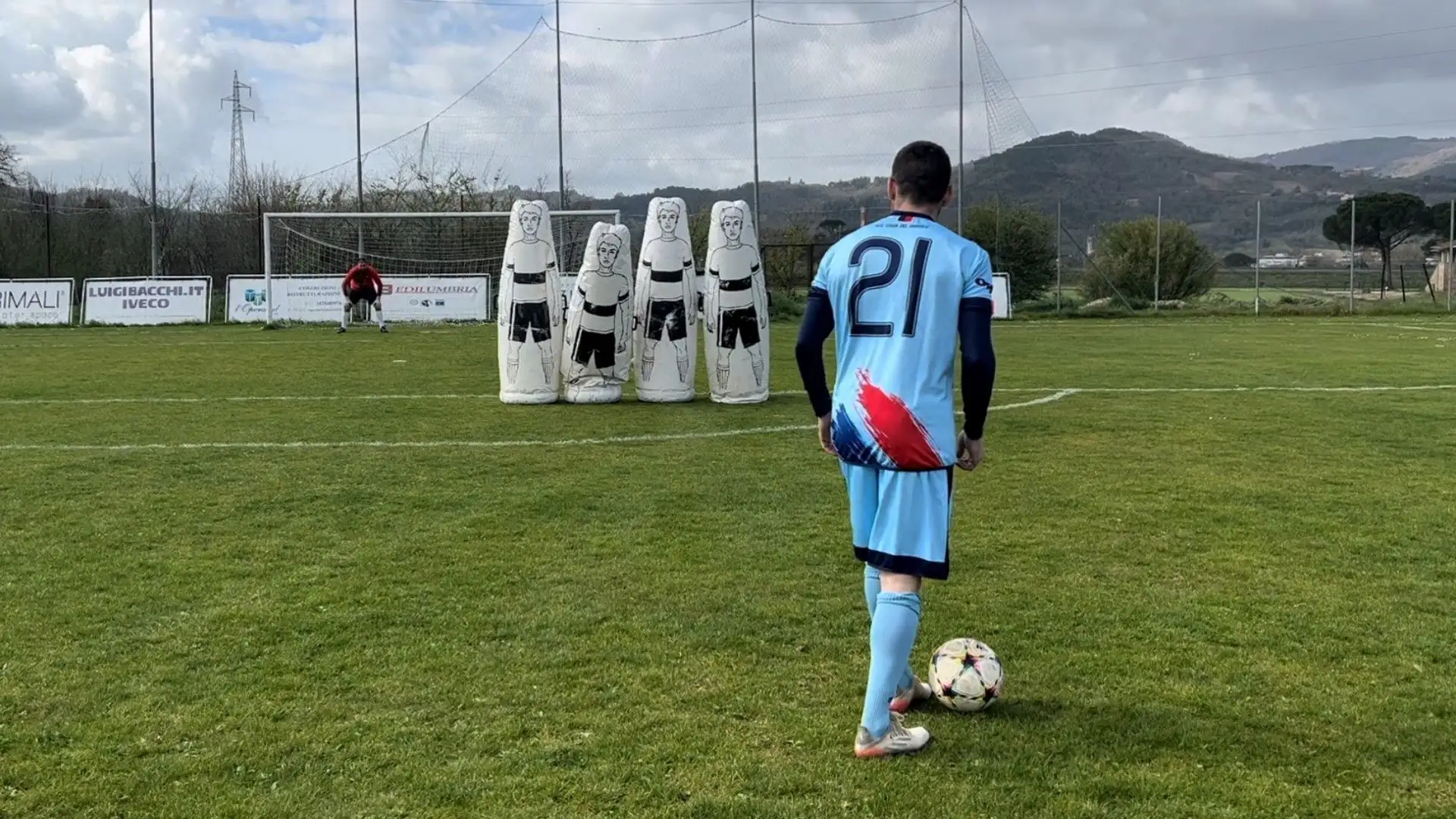 La posizione del portiere prima della battuta del calcio di punizione influirà sulla decisione dell'avversario di tirare a destra, a sinistra o al centro 