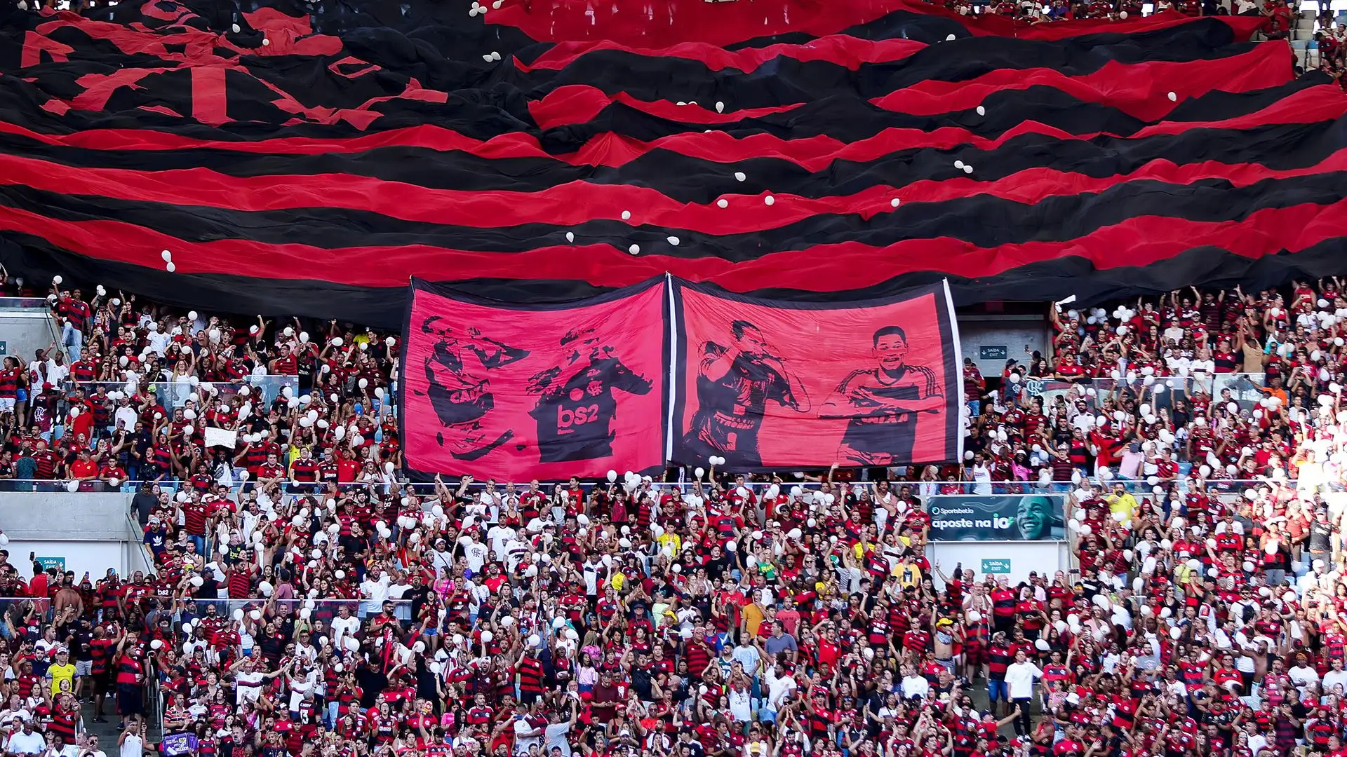 I tifosi del Flamengo non hanno fatto mancare l'incitamento ai loro giocatori