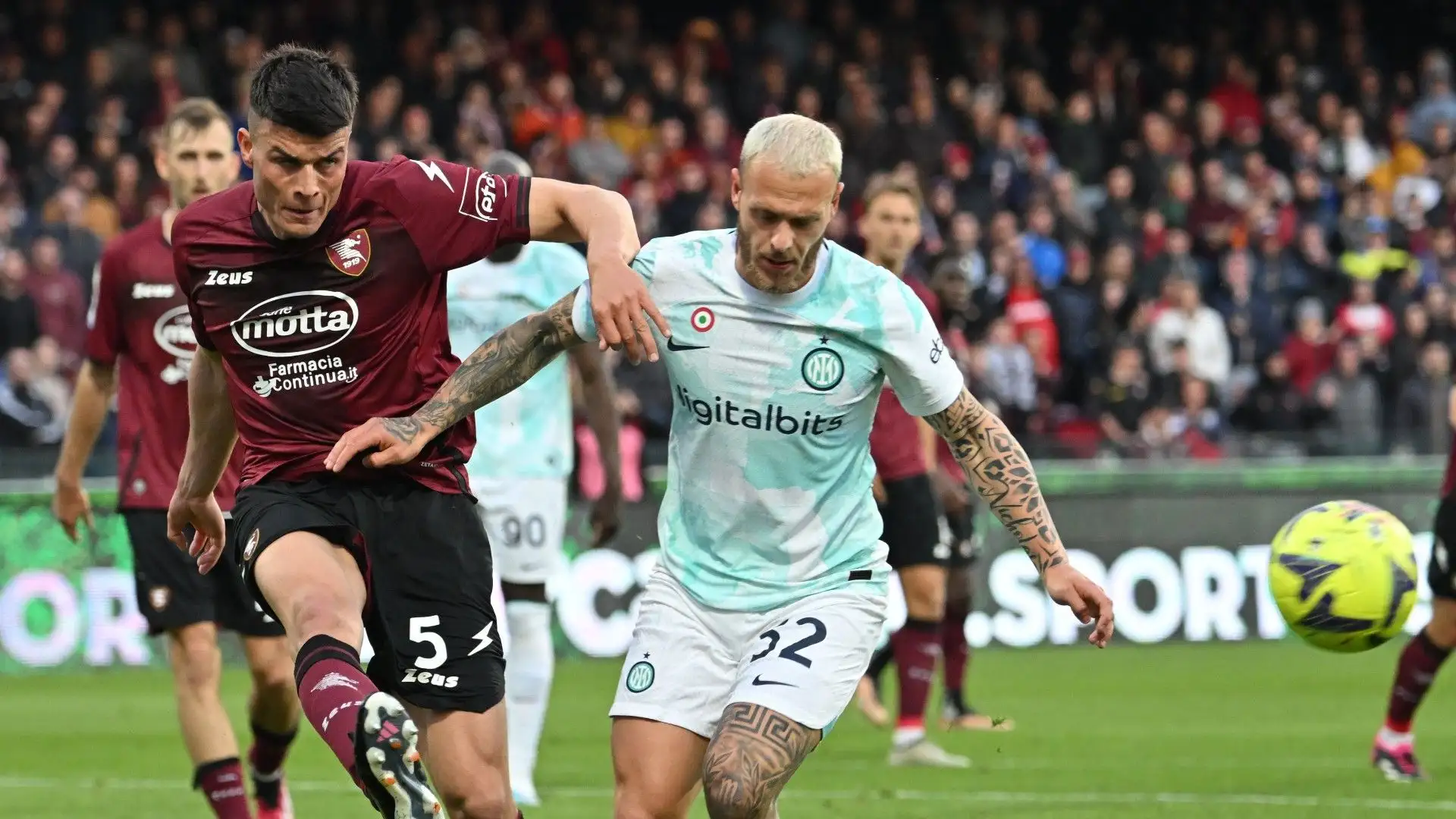 Federico Dimarco non è riuscito a fare gol nonostante il suo mancino molto potente