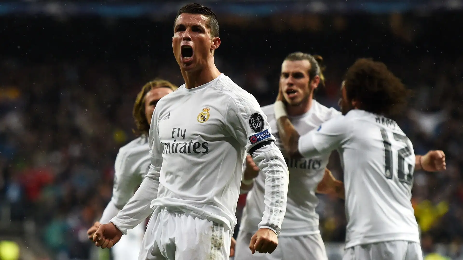 Di nuovo in Champions League una prestazione incredibile di CR7: 3 gol (15', 17', 77')
