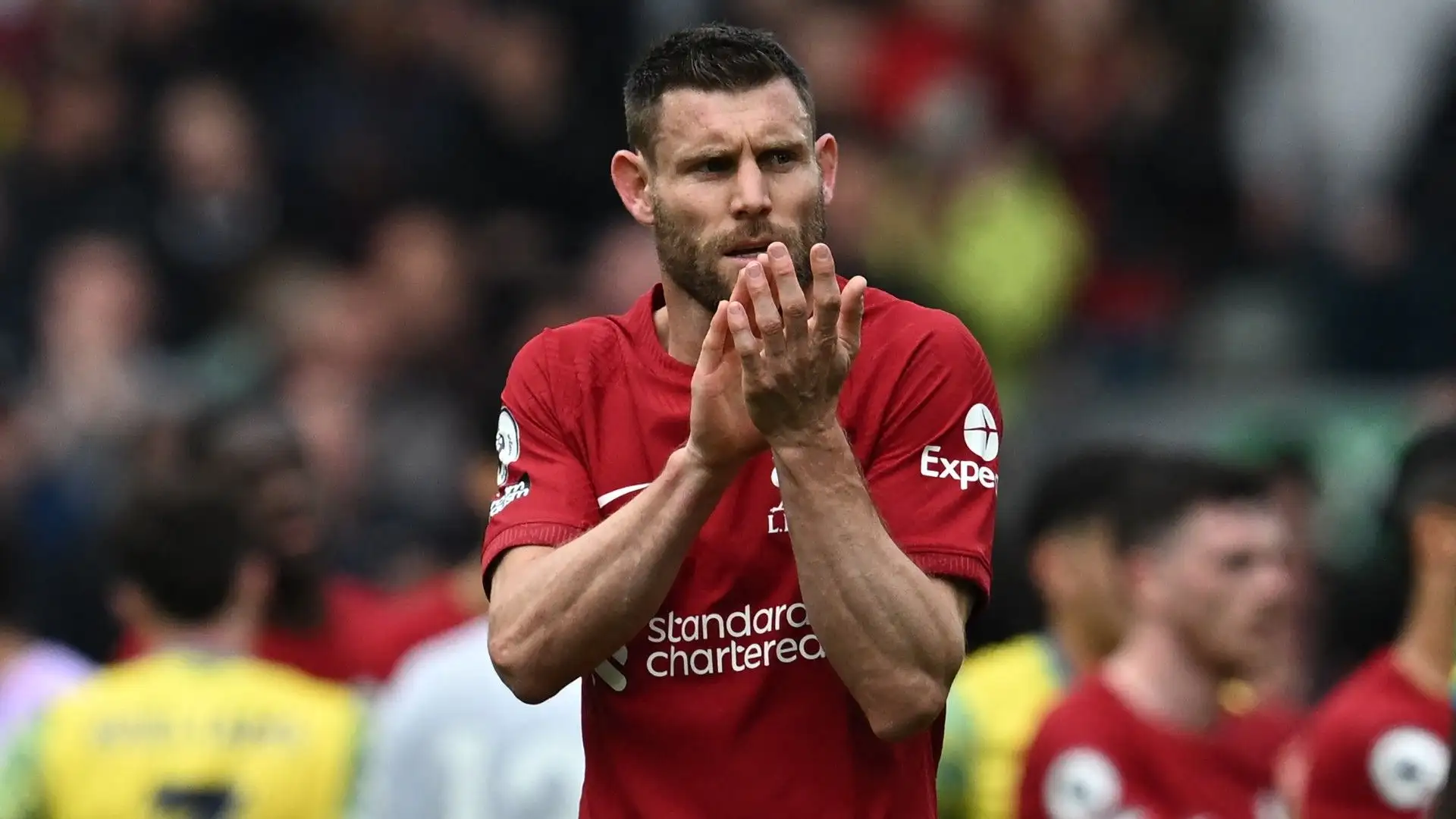 L'esperto centrocampista James Milner ha disputato più di 200 partite con la maglia del Liverpool: è un'icona del club