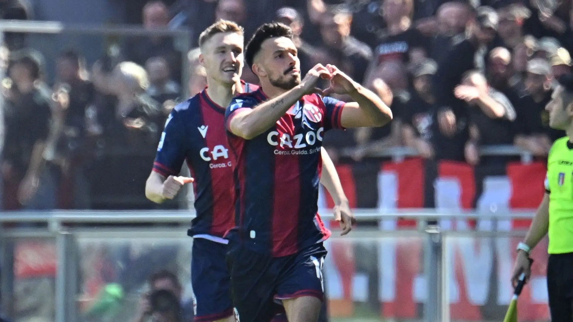 Nicola Sansone ha portato in vantaggio il Bologna dopo appena 35 secondi