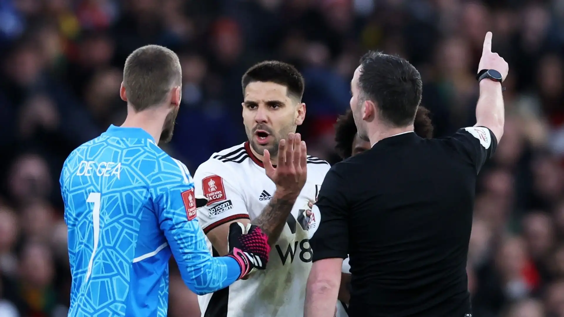 Aleksandar Mitrović è stato espulso il 19 marzo nella partita di FA Cup contro il Manchester United