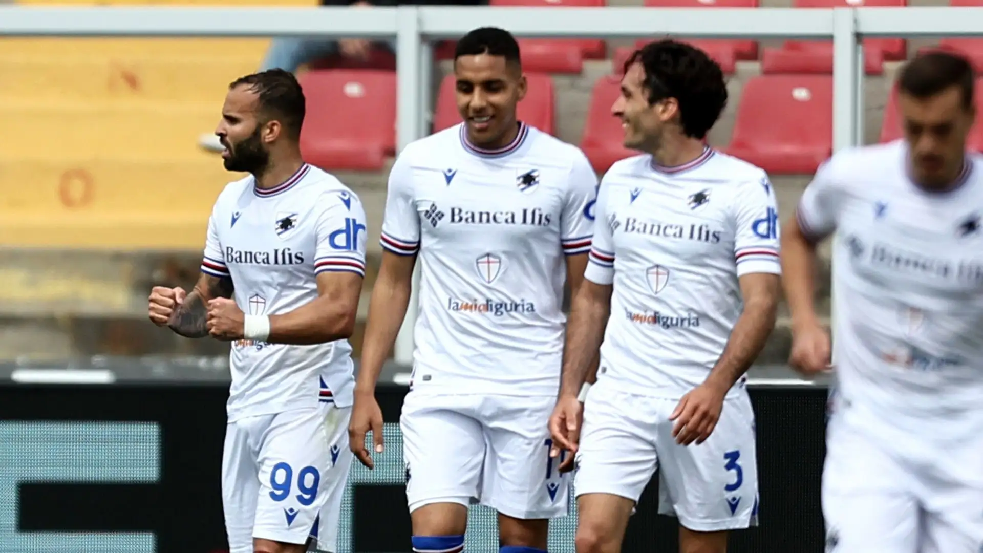 L'ex attaccante del Paris Saint Germain ha fatto gol nella sfida tra Lecce e Sampdoria