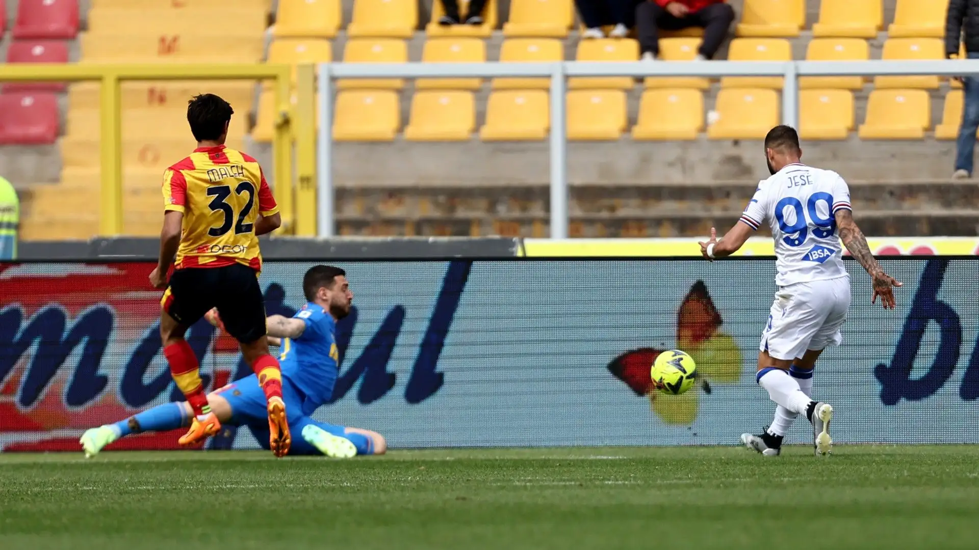 La Sampdoria era in svantaggio ma, grazie al gol dello spagnolo, ha pareggiato la partita