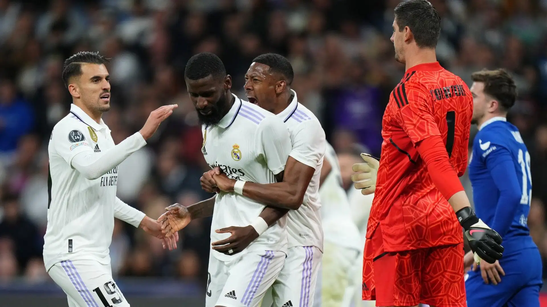 Antonio Rudiger ha compiuto una scivolata incredibile sul tiro da dentro l'area di Mount