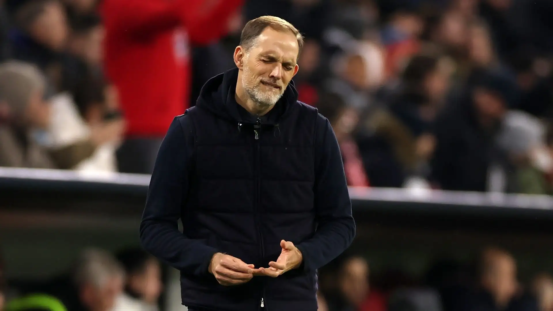 La faccia di Tuchel è chiarissima: le cose non vanno bene al Bayern Monaco