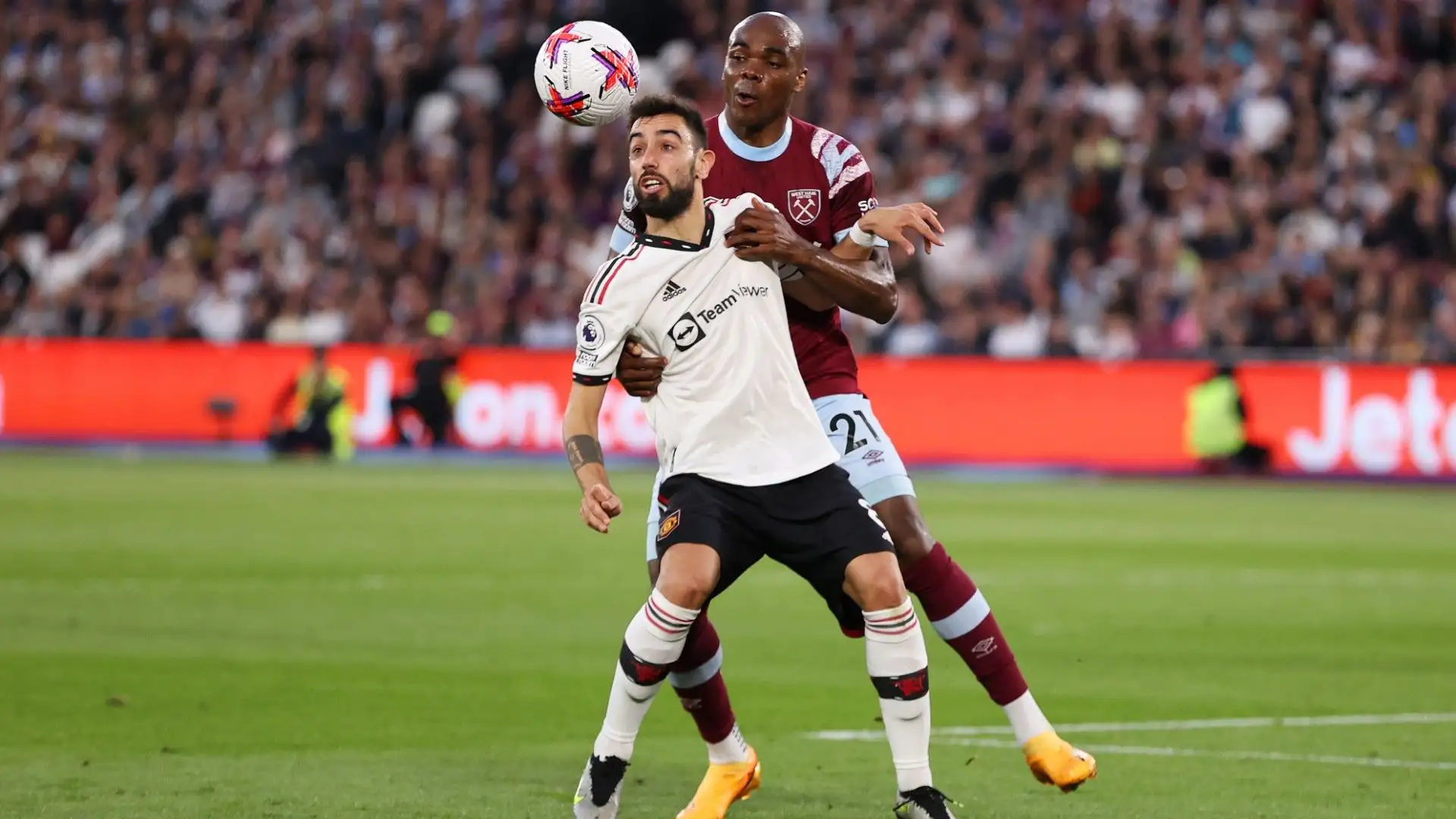 Bruno Fernandes contro Angelo Ogbonna