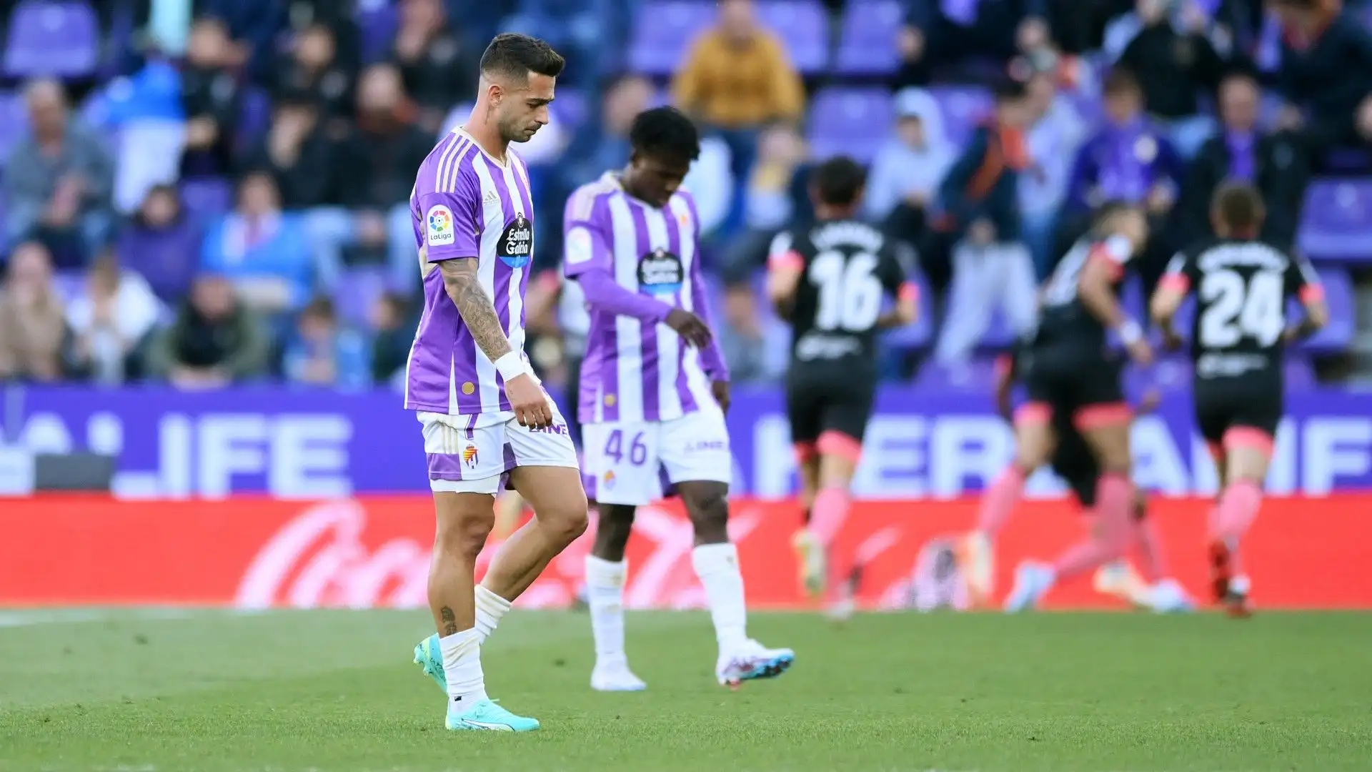 Ovviamente i calciatori erano molto delusi dopo la sconfitta per 3-0
