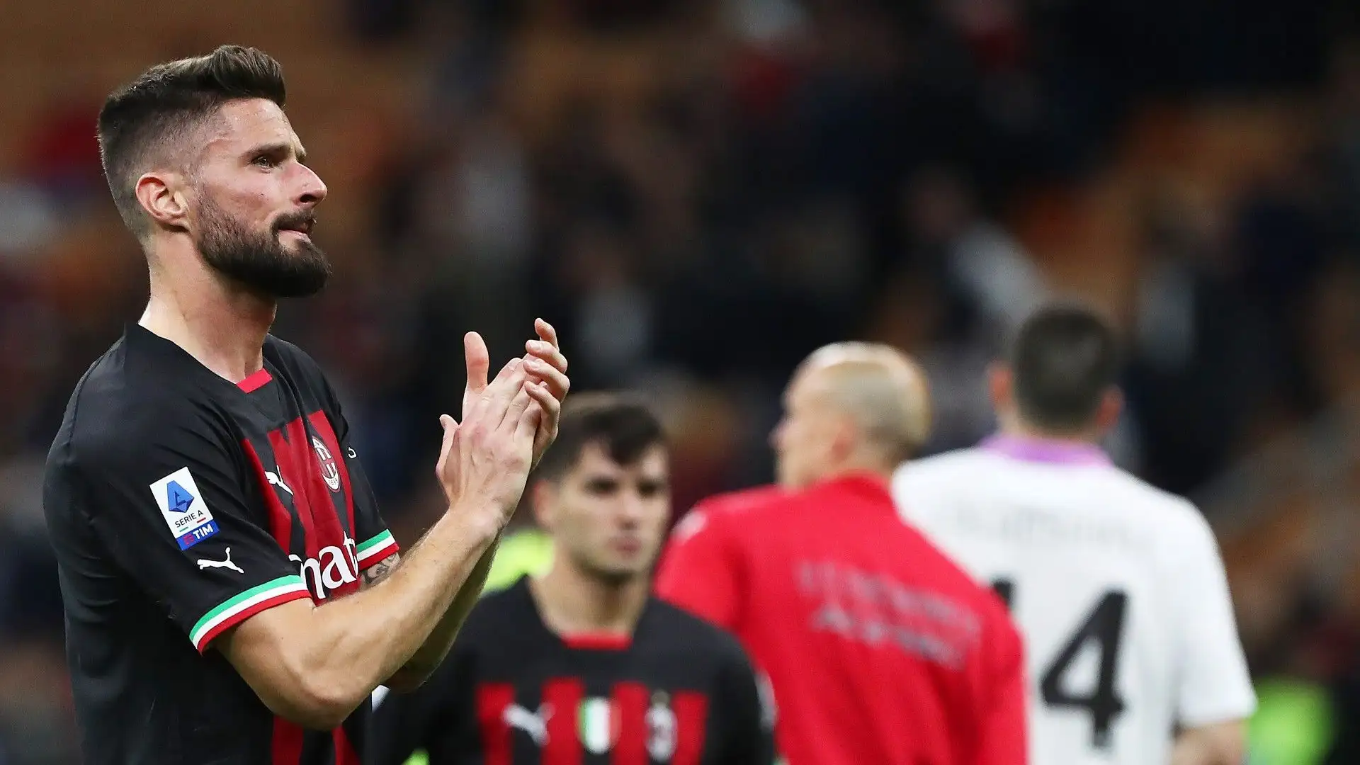 Olivier Giroud è entrato nel secondo tempo della sfida contro la Cremonese