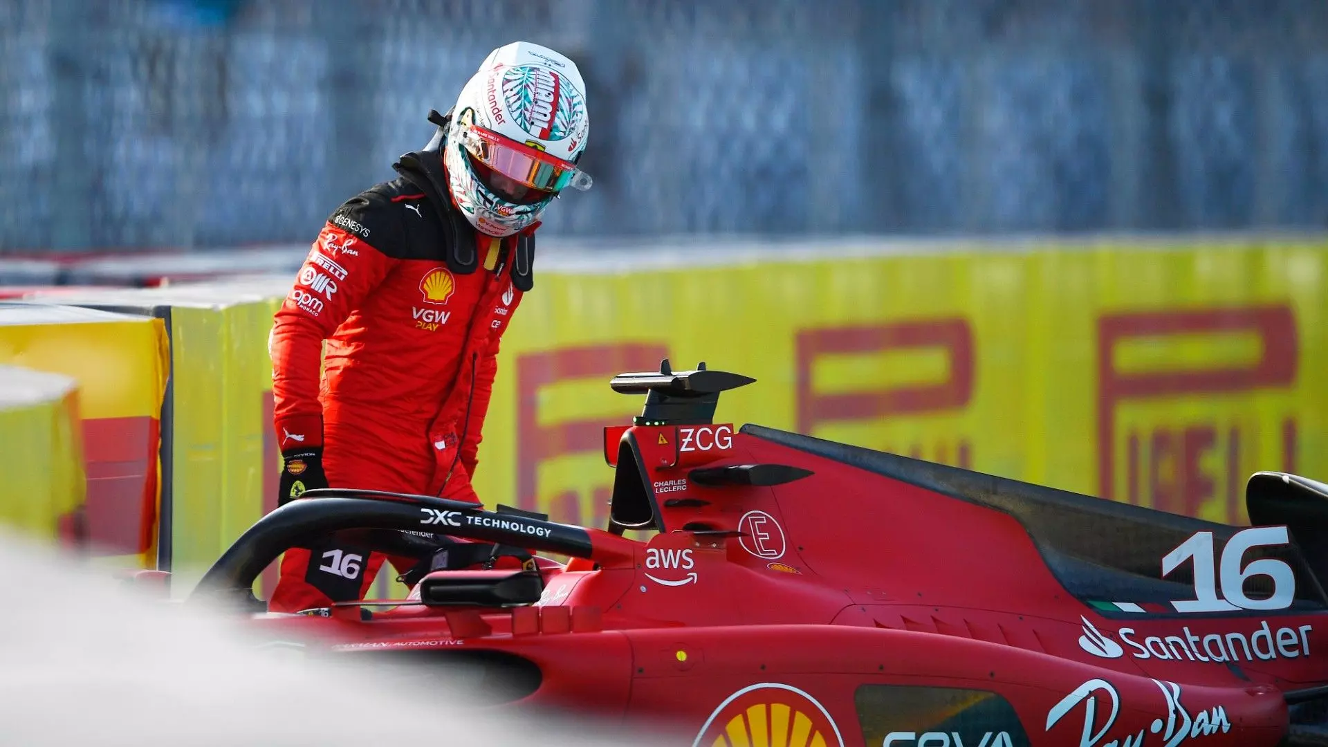 Non inizia nel migliore dei modi il weekend di Charles Leclerc