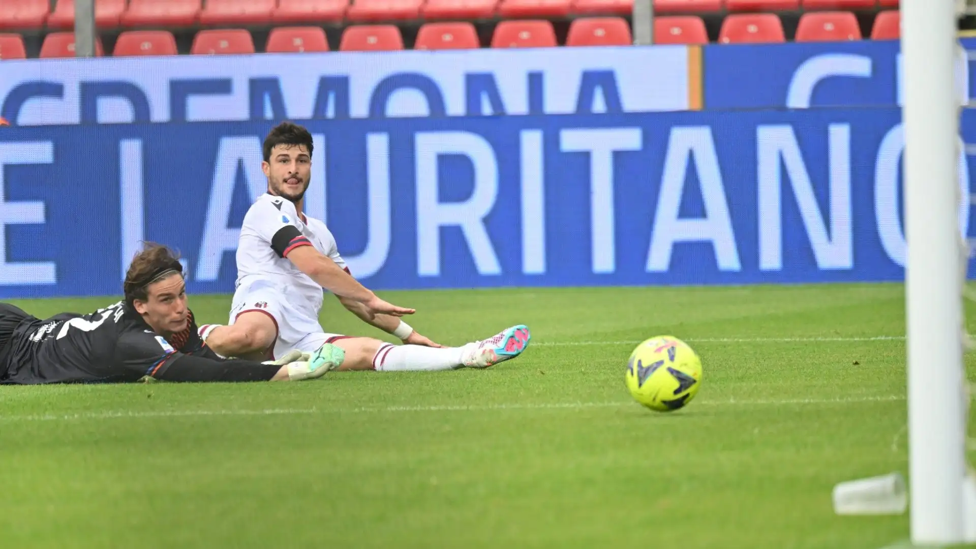 Orsolini prima ha fatto gol, poi è stato espulso per somma di ammonizioni