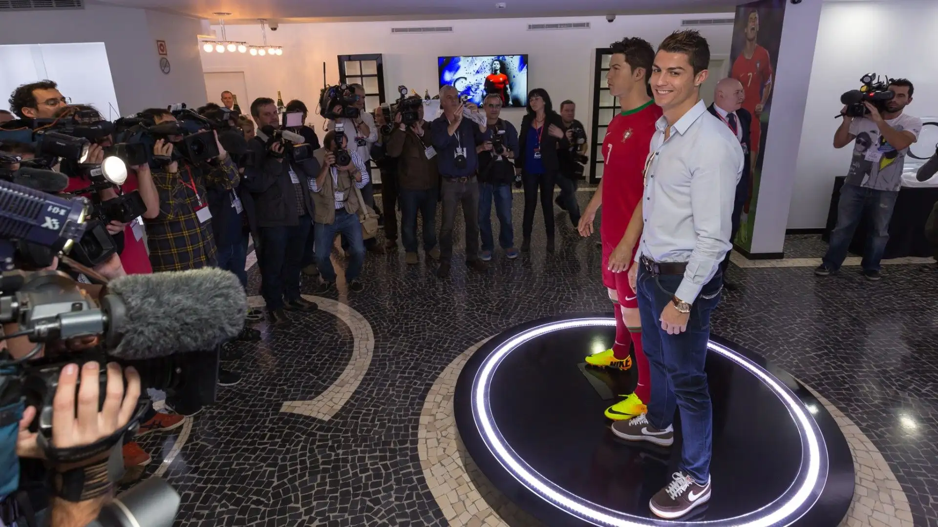 Durante l'inaugurazione della statua dedicata a CR7 c'era moltissima gente