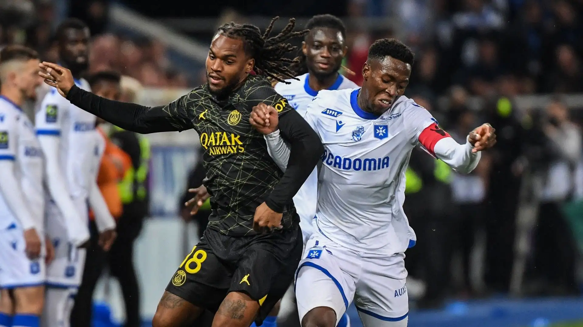 2-1 il risultato finale della partita contro l'Auxerre