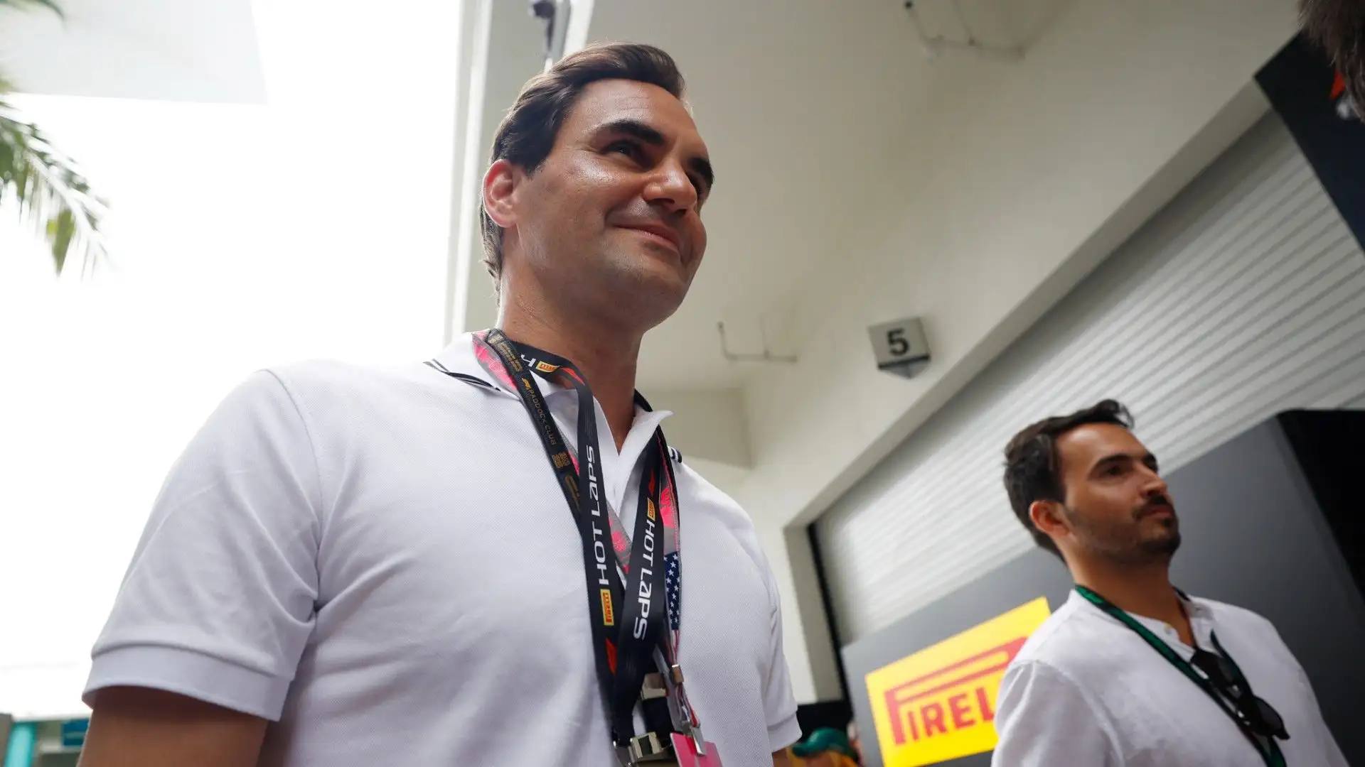 Presente al circuito anche l'ex stella del tennis Roger Federer