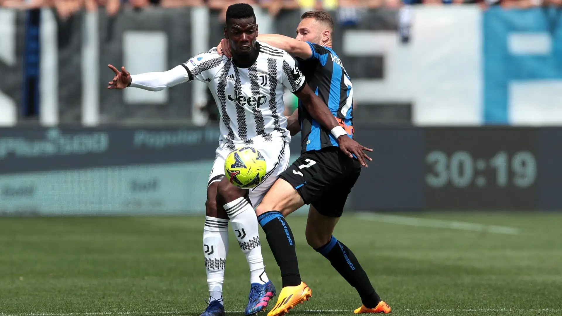 Contro l'Atalanta ha giocato anche Paul Pogba: è entrato in campo al minuto 65