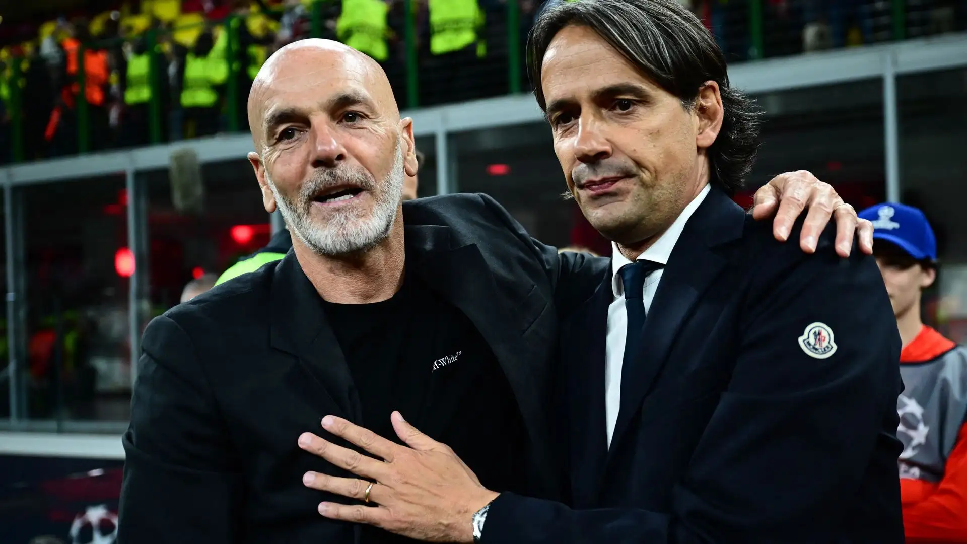 Pioli e Inzaghi prima del match