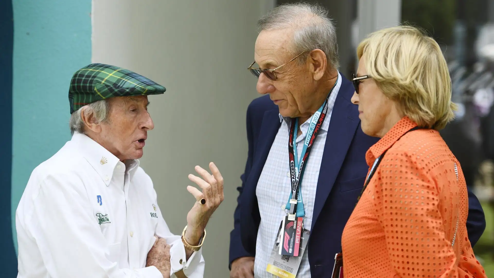 Sir Jackie Stewart con Stephen M. Ross