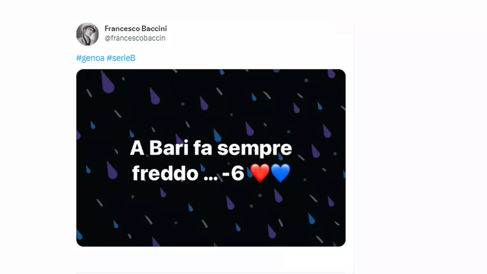 Francesco Baccini fa arrabbiare i tifosi del Bari