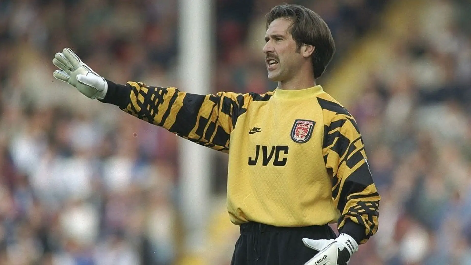 5- David Seaman: Ha trascorso gran parte della propria carriera all'Arsenal, vincendo tre titoli di Premier League e raggiungendo la finale di Coppa UEFA nel 2000