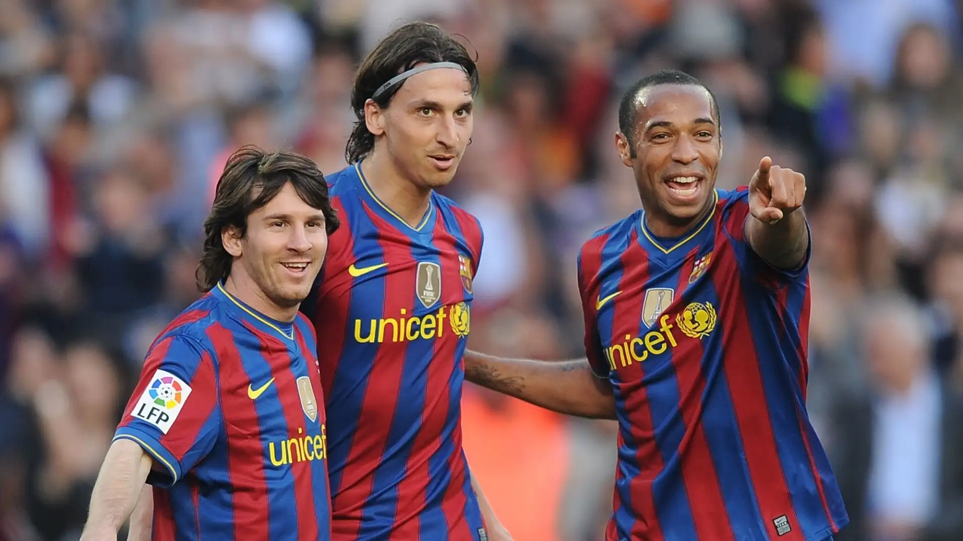 Zlatan Ibrahimovic nel 2009 con la maglia del Barcellona